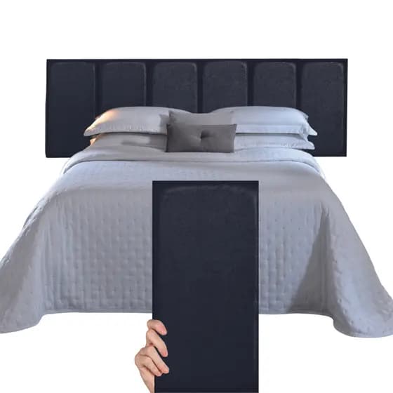 Cabeceira Modular Adesiva Corino Casal Queen Padrão Cama Box 6 Modulos 180x60x05 Estofada