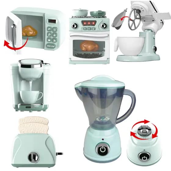 Mini Cozinha Realista Liquidificador Infantil Funciona de Verdade Chef de Cozinha Varios Modelos