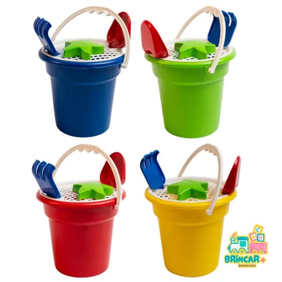 Kit 15 Brinquedo De Praia Infantil Baldinho Lembrancinha Aniversario
