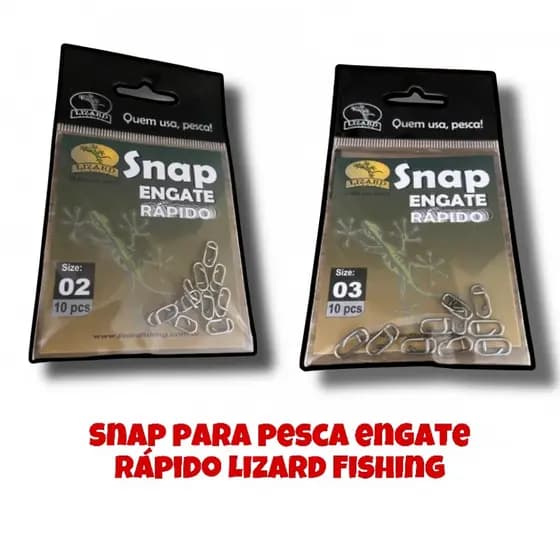 Snap para pesca Lizard Fshing - Snap para pesca engate rápido Lizard Fishing