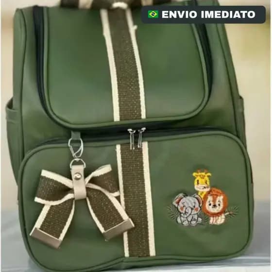 Bolsa Maternidade Lancheira Multiuso Mochila 2 em 1 Térmica Impermeável Menina/Menino para bebe