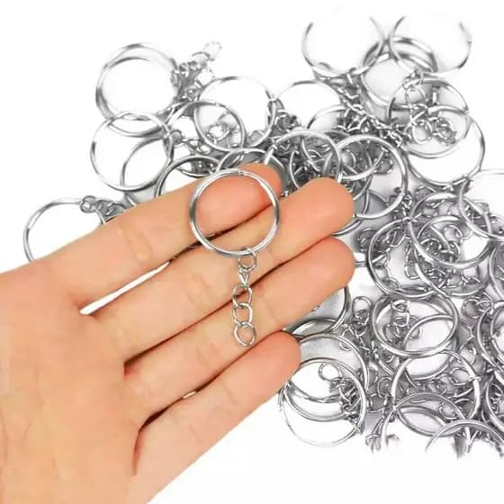 Argola Para Chaveiro Com Corrente 20mm - 1000 Unidades - Umk