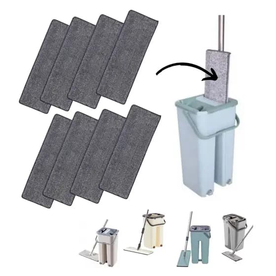 Refil Flat Mop Esfregão Vassoura Mágica Balde Lava E Seca