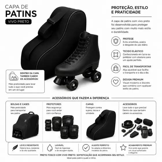 Bolsa de Carregar Patins - Bag de Roller