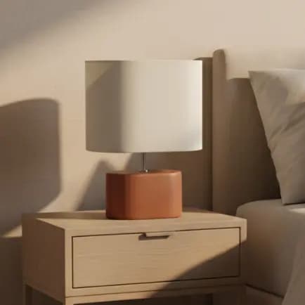 Abajur Oval Minimalista Tendencia Varias Cores Mesa Sala Quarto Decoração