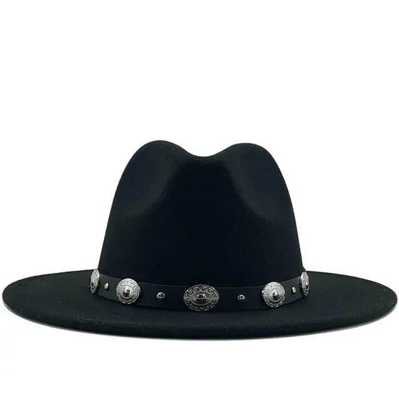 Novos Modelos de Sucesso: Chapéu Retrô de Metal com Cinto, Chapéu Bowler Feminino, Chapéu Jazz, Chapéu de Tweed, Chapéu