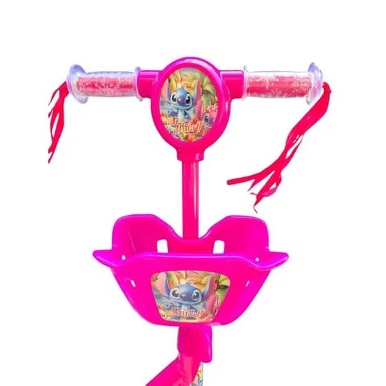 Patinete Stitch Menina 3 Rodas Musical