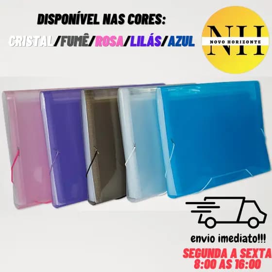 Pasta Sanfonada 12 Divisórias Tamanho A4 Ofício 330x235mm ACP