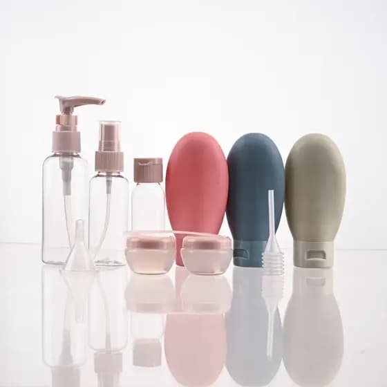 Kit De Frascos Para Viagem 11 Peças Creme Cosméticos Viagem