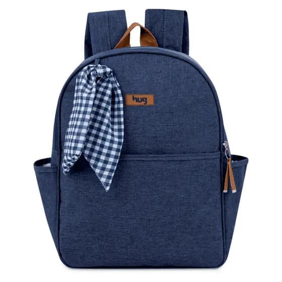Mochila Maternidade HUG Original Mescla Azul Marinho Menino