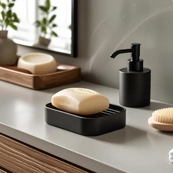 Saboneteira Suporte De Sabonete Em Barra Elegante Moderno Decoração Banheiro Box Lavabo Pia