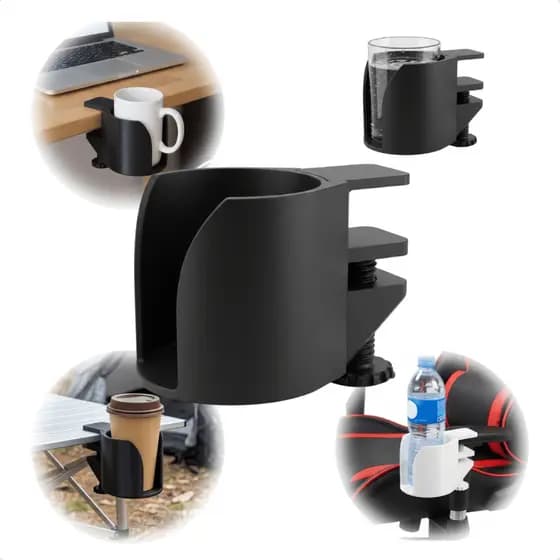 Suporte Mesa Braço Cadeira Antiderramamento Apoio Copo Caneca Garrafa Home Office Antiqueda