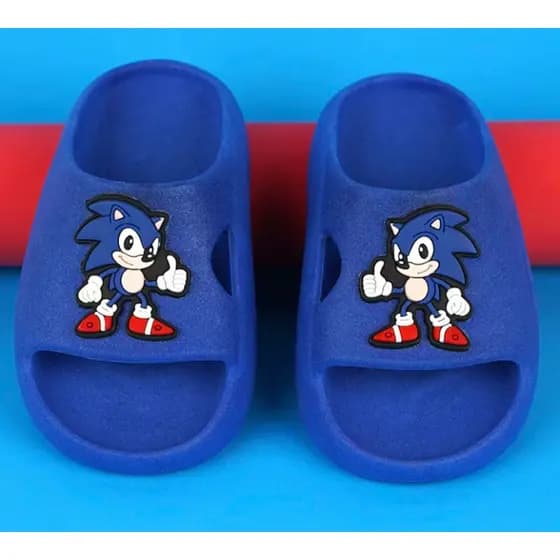 Chinelo Infantil Slide Menino Nuvem Escolar Confortável