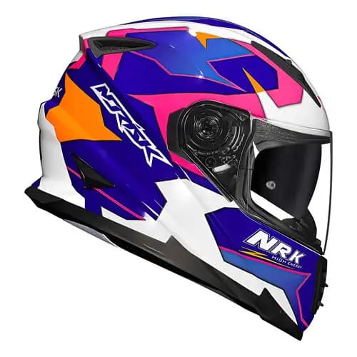 Capacete Norisk Ff302 Soul District Azul E Branco