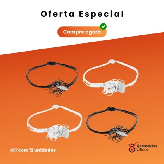12 Cordão para oculos Silicone Cordinha Leitrua Firme Nylon