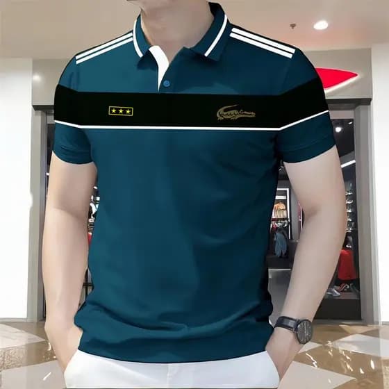 2026 Camisa polo Masculina De Alta Qualidade De Negócios Para Roupas Masculinas Moda Tamanho Grande casual (S-6XL)