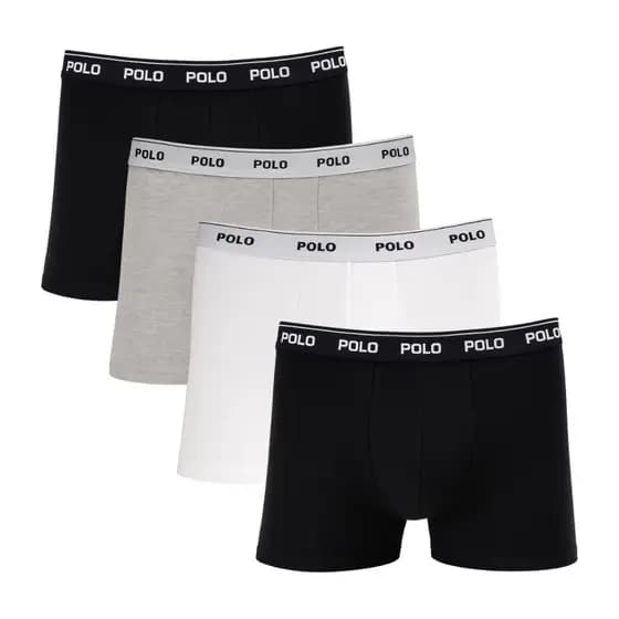 Kit 4 Cuecas Box Boxer Cotton Algodão Polo Masculina Toque Gelado Premium Sortida