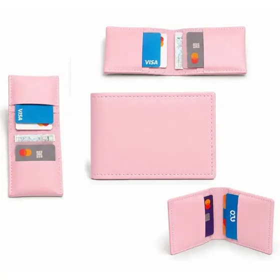 Kit 50 Carteira Porta Cartões Para Revenda Slim CNH Cartões Compacta Brindes