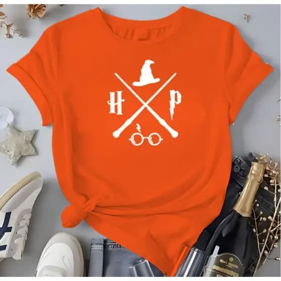 Camiseta Feminina Harry Potter Blusa 100%Algodão Lançamento