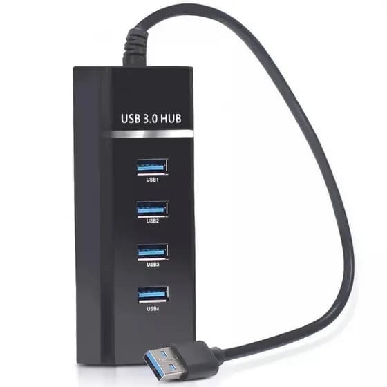 Hub Usb 3.0 Lehmox com 4 Portas Super Speed 5 Gbps e Led Indicativo Premium