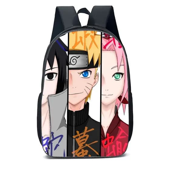 Mochila Escolar Infantil Juvenil naruto personagens moda anime mangá