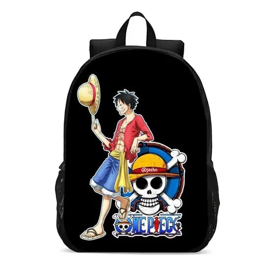 Mochila escolar infantil anime one piece chapéu de palha luffy Tesouros promoção