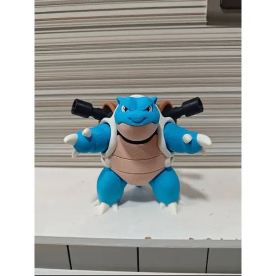 Blastoise Pokémon Boneco 3D 20 cm– Miniatura Colecionável Geek Presente Anime