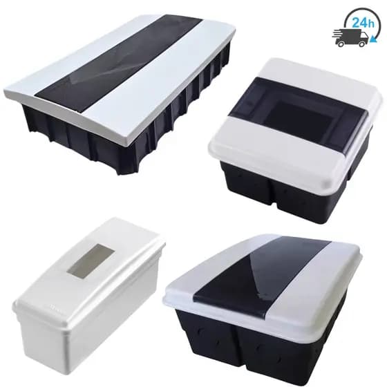 Quadro Distribuição 1/2 - 3/4 - 6/8 - 12/18 Quadro Para Disjuntor Din Nema Porta Fumê