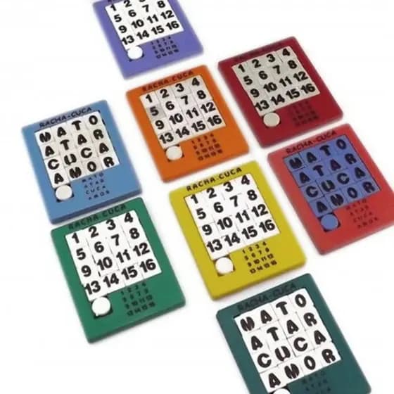 2 Jogo Racha Cuca letras e números retro