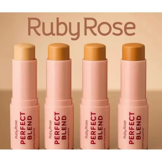 Base Stick Perfect Blend - Ruby Rose - LANÇAMENTO - MAQUIAGEM