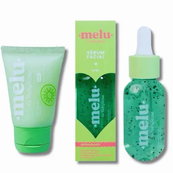 Kit Sérum de Kiwi + Creme Facial - Melu by Ruby Rose - Envio Imediato