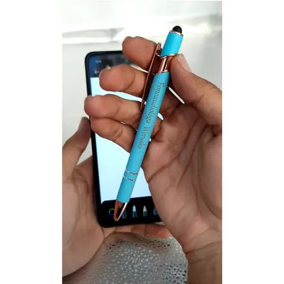Caneta Touch Screen Em Metal Para Mesa Digitalizadora, Smartphone Celular e Tablet