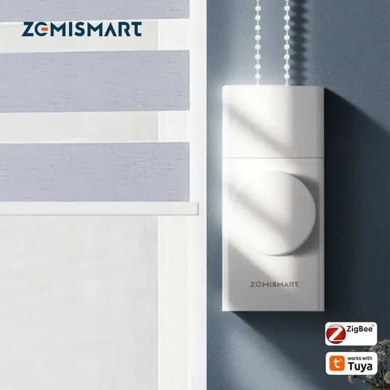 Zemismart Tuya Zigbee/Mihom Driver De Sombra De Rolo Recarregável/Motor Robô De Cortina Alexa Google Home Controle De Vo