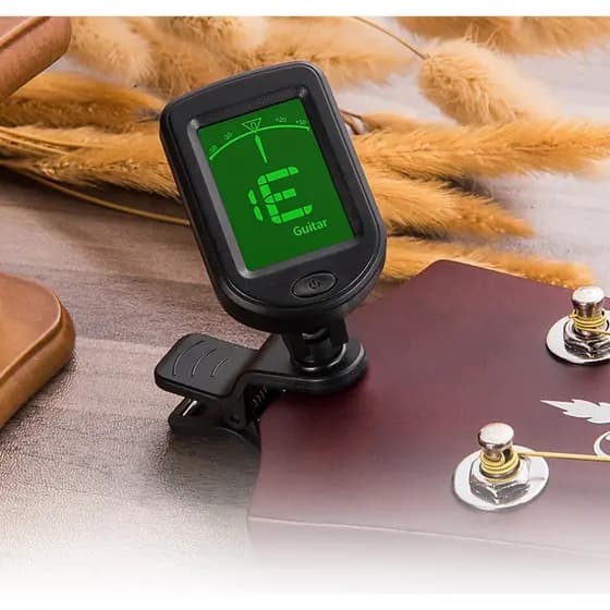 Afinador Digital Cromático Clip Violão Viola Guitarra Cavaco