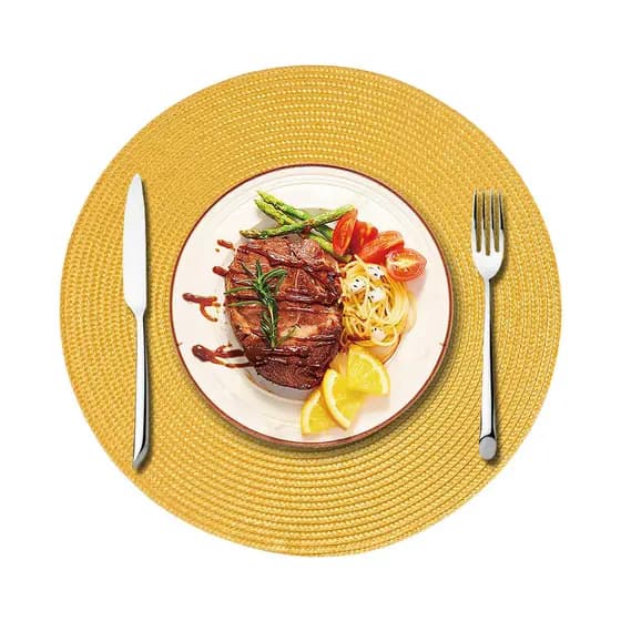 Kit 4/6 Peças de Sousplat Redondo para Cozinha e Mesa de Jantar