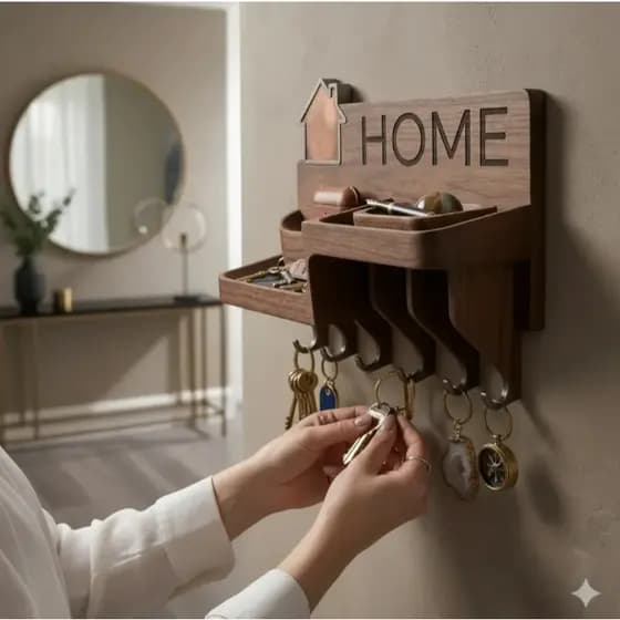 Porta Chaves Organizador De Parede Home Premium