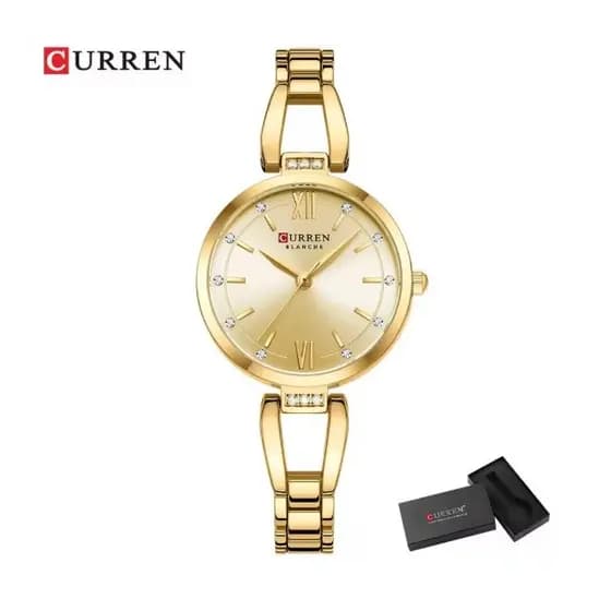 Relógio Curren Feminino 9092 Elegante Casual De Luxo Moderno