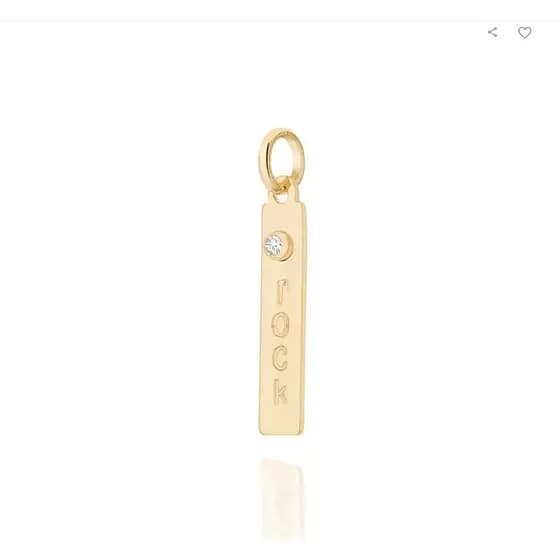 Pingente ROMMANEL Rock com zircônia Banhado a ouro 18K 542106