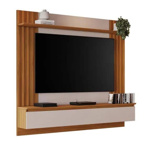 Painel Para Tv Até 65" NT1365 Freijó/Off White Notável Móveis