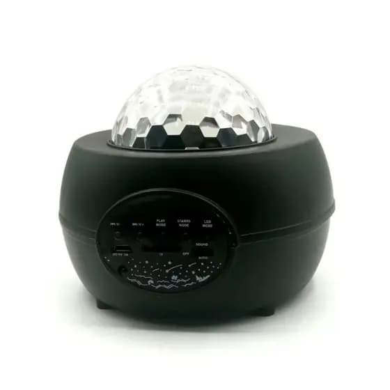 Luminária Abajur Projetor de Galáxias Estrelas Universo no Teto RGB com Som Bluetooth e Controle