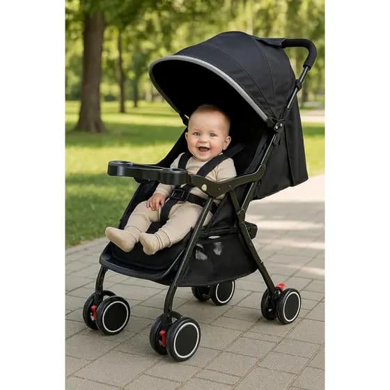 Carrinho de Bebê Acolchoado – Conforto, Segurança e Praticidade - Envio Imediato
