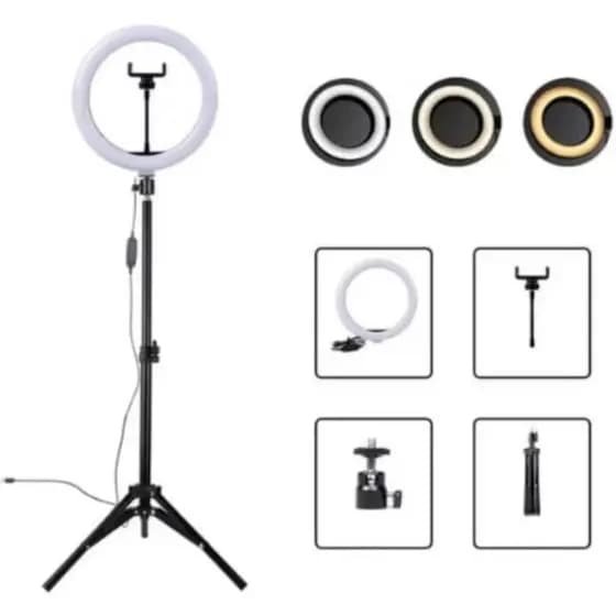 Ring Light Iluminador 12 Polegadas 30cm Com Tripé de 1.10 Metros Para Celular Luz High Light Led