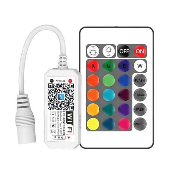 Controlador Rgb Wifi Inteligente Alexa Para Fita Led RGB Controle Magic Home