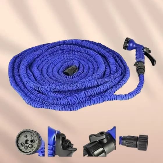 Mangueira magica Expansível Elástica Flexível Jardim Retrátil Multiuso