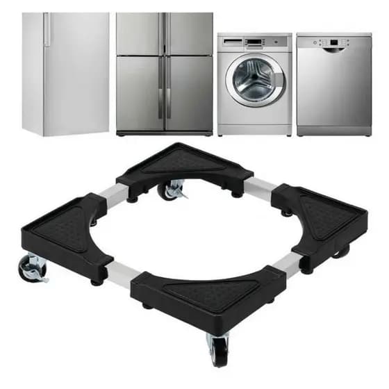 Suporte com rodas para Máquina de Lavar Geladeira Fogão Fácil Limpeza Rodinhas