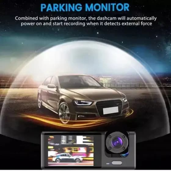 Câmera Frontal BlackBox Dvr Automotivo Interna Ré Grava Imagem E Som