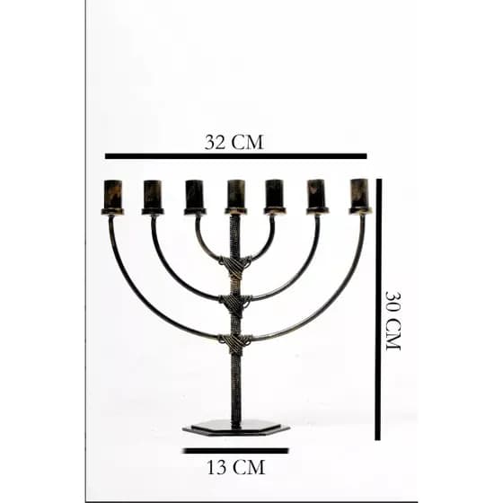 Candelabro Castiçal 7 Velas Menorá Judaico Israel