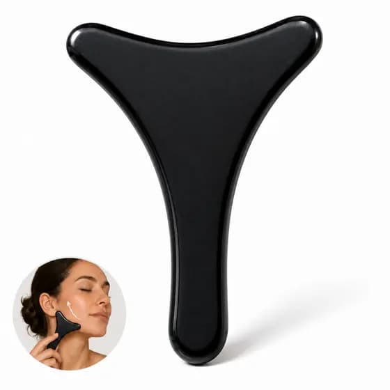 Pantala Modeladora Facial em Pedra Vulcânica Natural para Massagem Facial, Skin Care, Lifting Facial e Spa Relaxante