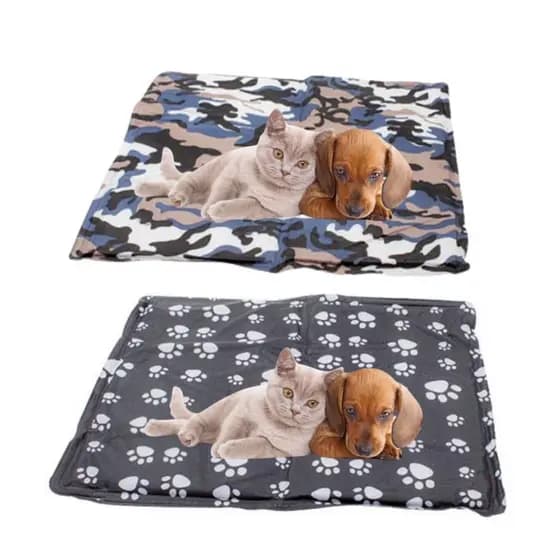Kit 5 Tapete Pet 50x65CM Lavável Estampado Colchonete para Cachorro e Gato