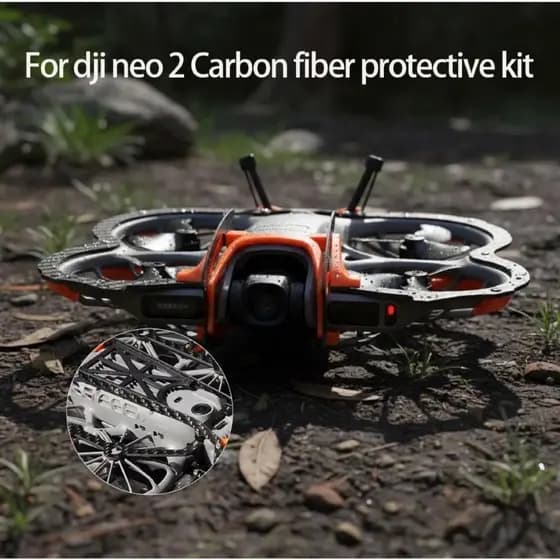 Para dji neo 2 capa protetora de fibra de carbono de alta resistência armadura protetora completa